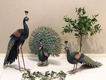 مجسم ديكور طاووس واقف